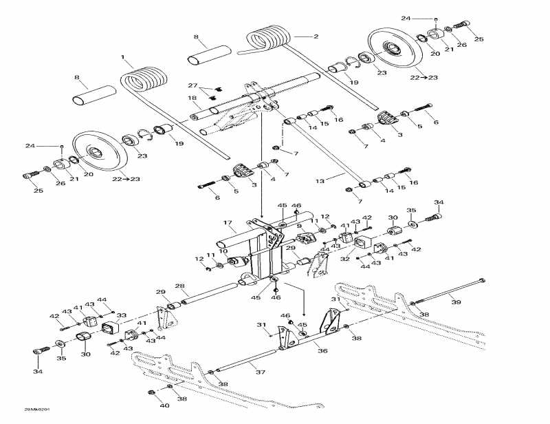 snowmobile  ����������� Mach Z, 2002 - Rear Arm