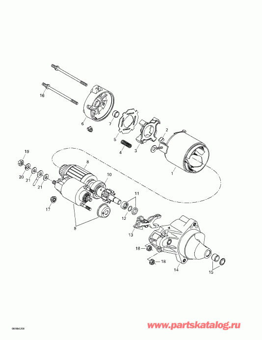 snowmobile ski-doo  MX Z 380 F/500 F, 2002 - Electric Starter