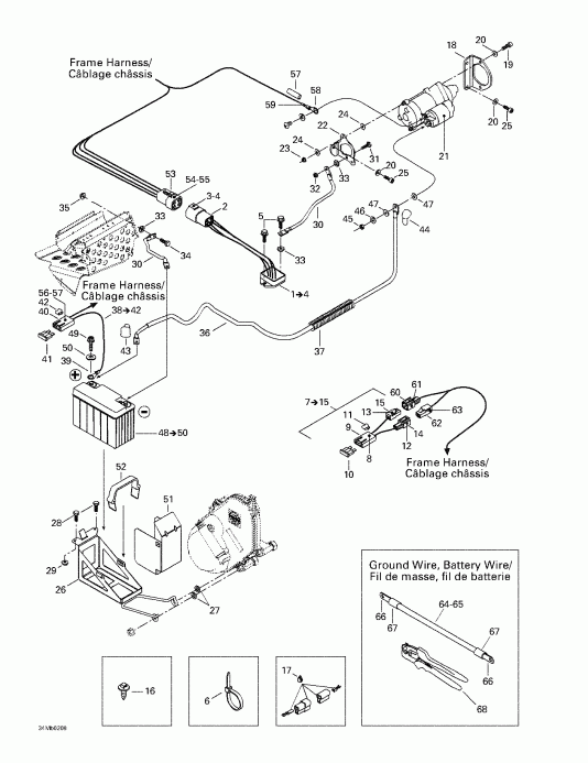 ��������  MX Z 380 F/500 F, 2002 ������ - Battery � �������