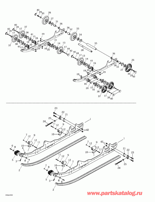 Skidoo  MX Z 500/600/700/800, 2002 - Rear Suspension