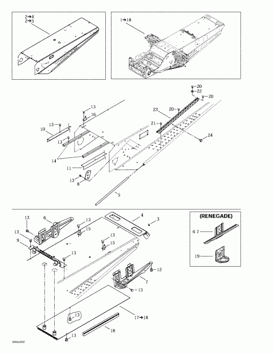   MX Z 500/600/700/800, 2002  -  Rear