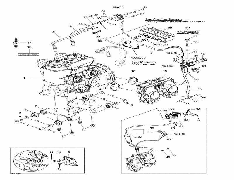  Ski Doo MX Z 800 Rev, 2002  - Engine