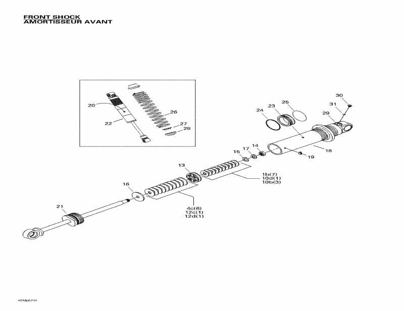 ��������  MX Z 800 Rev, 2002 - Front Take Apart Shocks