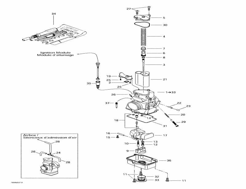  BRP SkiDoo MX Z X 440, 2002 - Carburetors