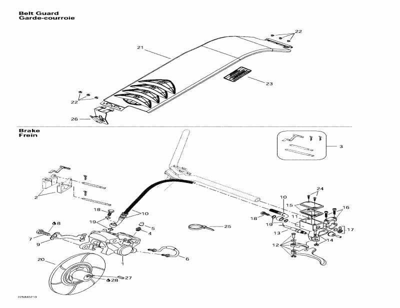  BRP MX Z X 440, 2002 - Hydraulic Brake And Belt Guard