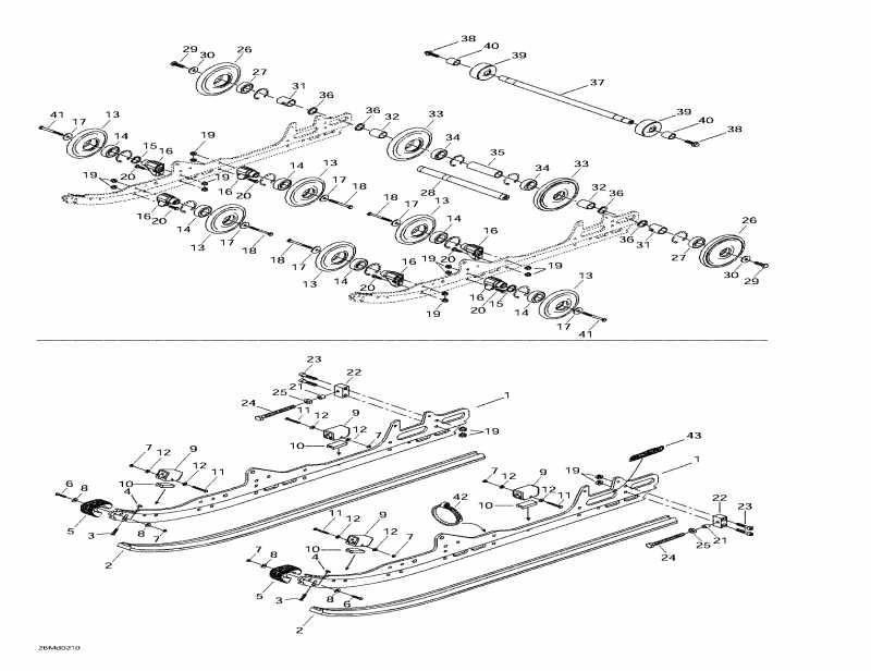�������� BRP ������ MX Z X 440, 2002 - Rear Suspension