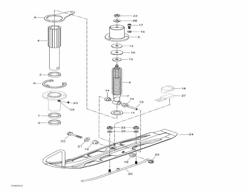�������� Skidoo Skandic 440, 2002 - Front Suspension And Ski
