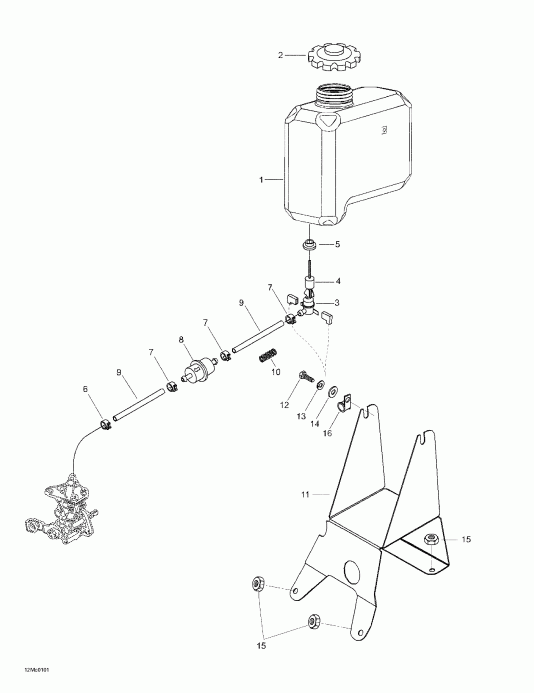 ski-doo Skandic 500/600, 2002 ������ - Ignition (593)