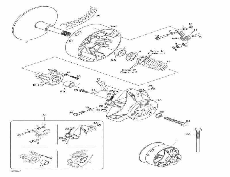  BRP Summit 500 F, 2002 - Drive Pulley