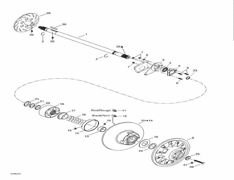 Skidoo Summit 500 F, 2002 - Driven Pulley