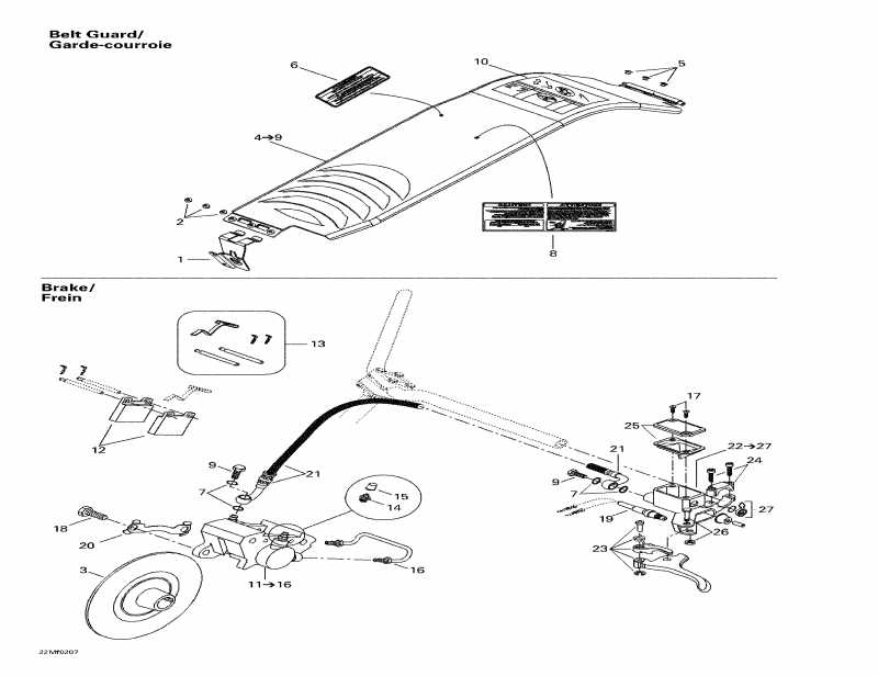    Summit 500 F, 2002 - Hydraulic   Belt Guard