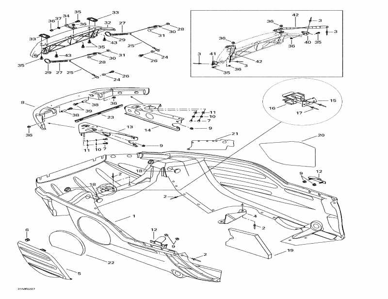 �������� SKIDOO Summit 500 F, 2002 ������ - Bottom Pan