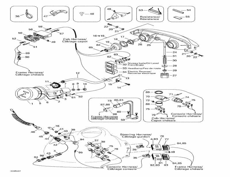 snowmobile SkiDoo Summit 500 F, 2002  - Electrical System