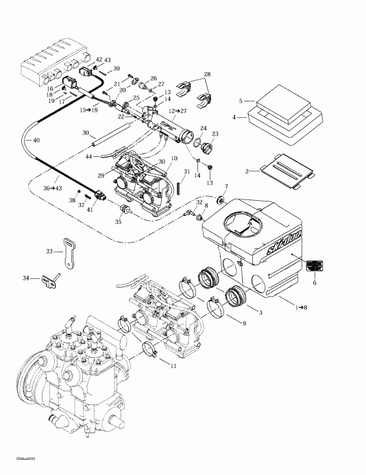�������� Skidoo Summit 600/700/800, 2002 - Air ������� ������ System
