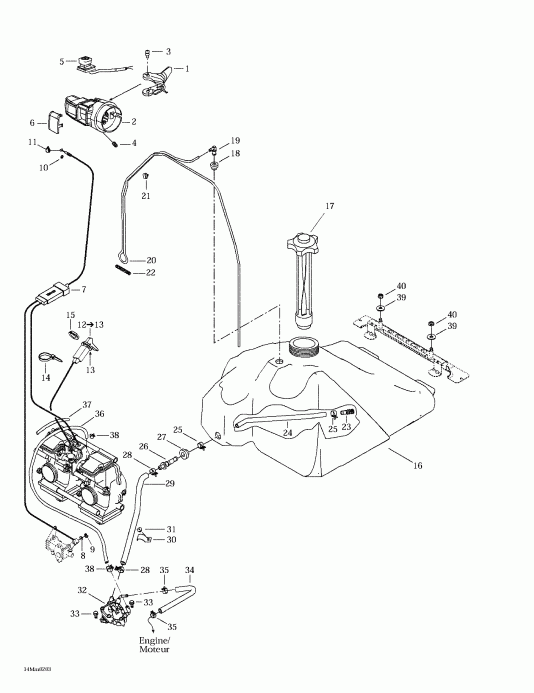 snowmobile Ski-doo Summit 600/700/800, 2002 - ��������� �������