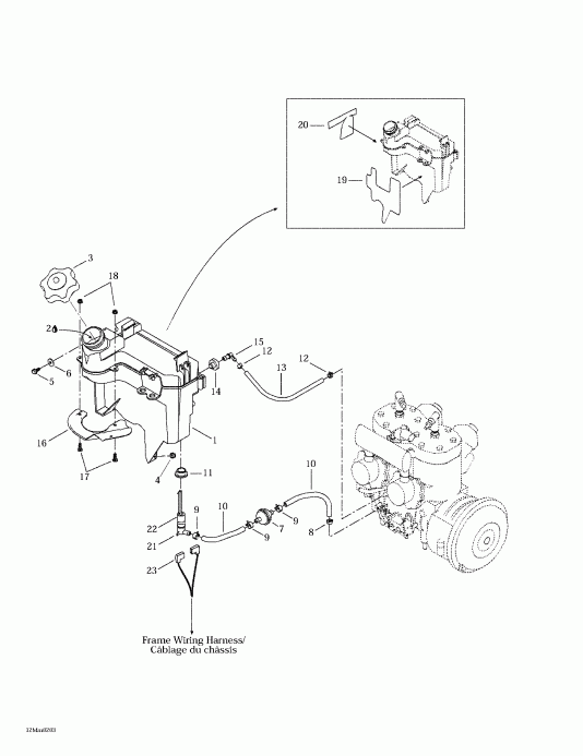  BRP Summit 600/700/800, 2002  - Oil Tank