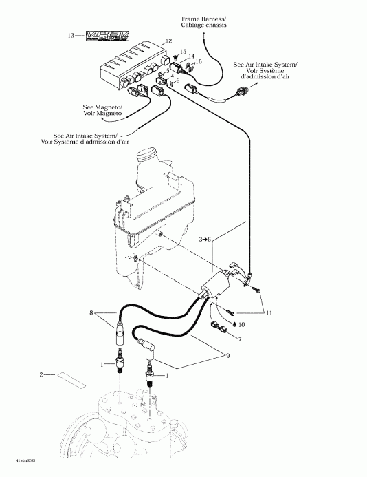  ski-doo Summit 600/700/800, 2002  - Ignition