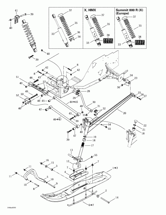 �������� Skidoo Summit 600/700/800, 2002 ������ - �������� �������� � ����