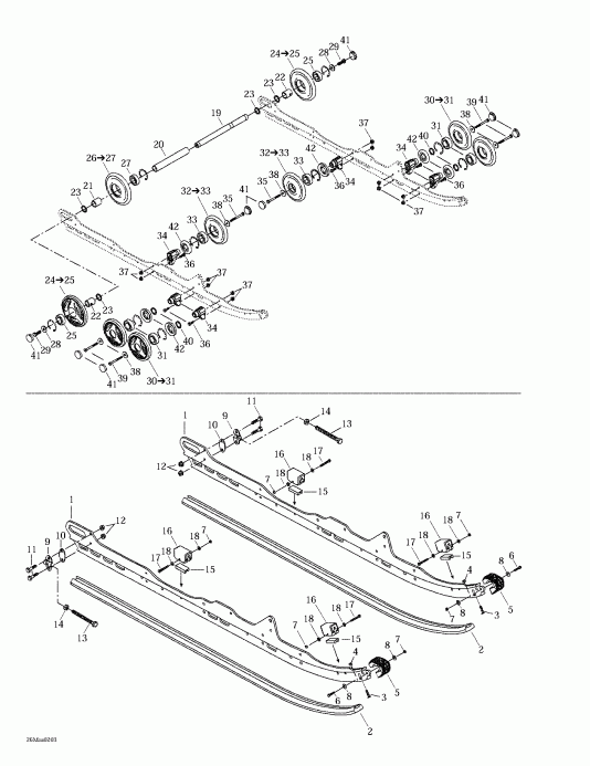 snowmobile   Summit 600/700/800, 2002 -  