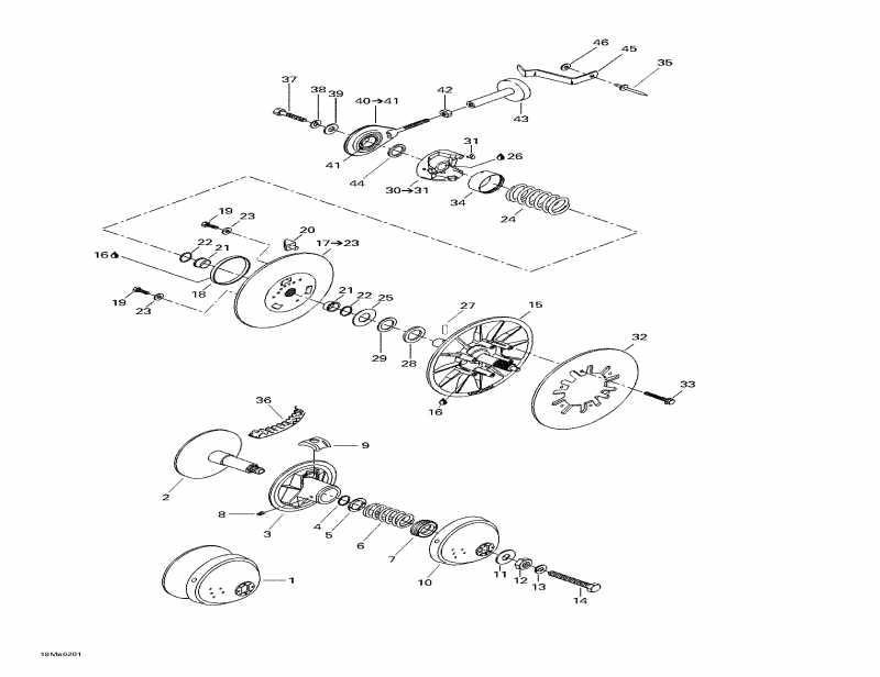 snowmobile  Tundra R, 2002 - Pulleys