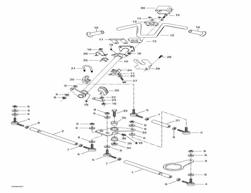 BRP ������ Tundra R, 2002 - Steering System