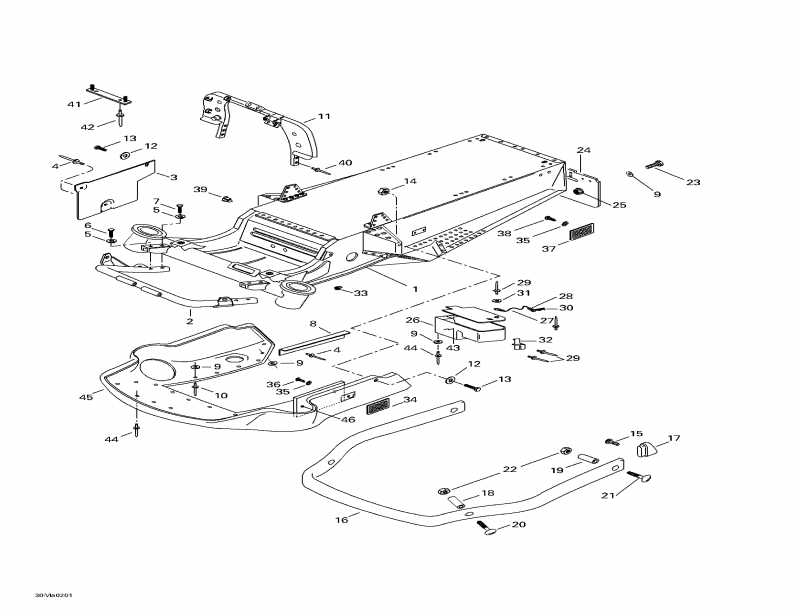 snowmobile Skidoo - Frame And Body