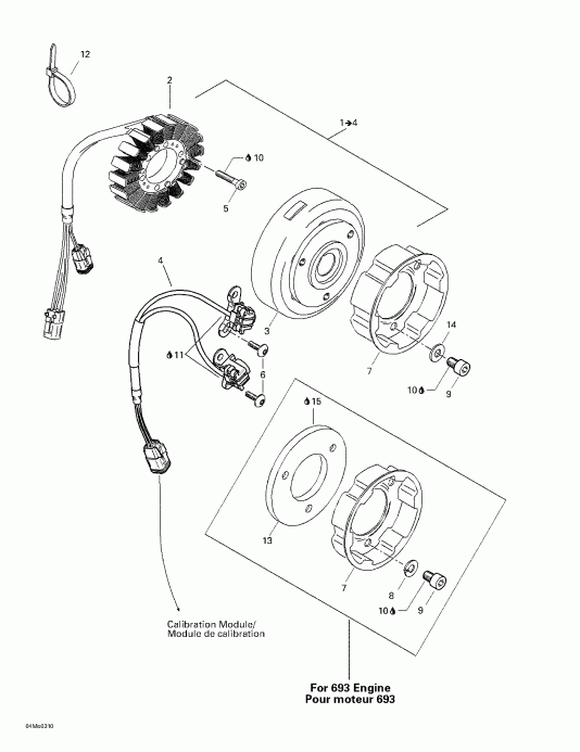 Grand Touring 500/600/700, 2003  - Magneto (12v, 360w)
