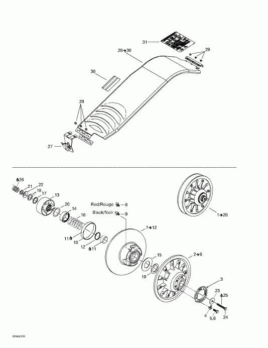  Ski-doo - Driven Pulley