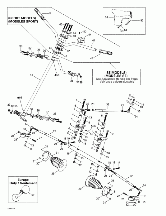  Skidoo - Steering System