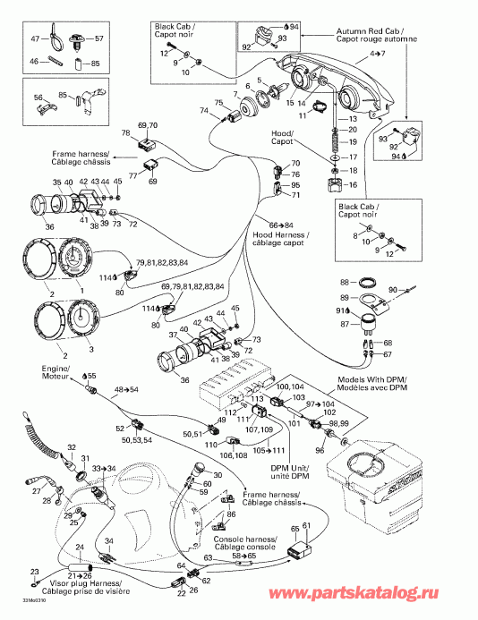 snowmobile Ski-doo  Grand Touring 500/600/700, 2003 -  System