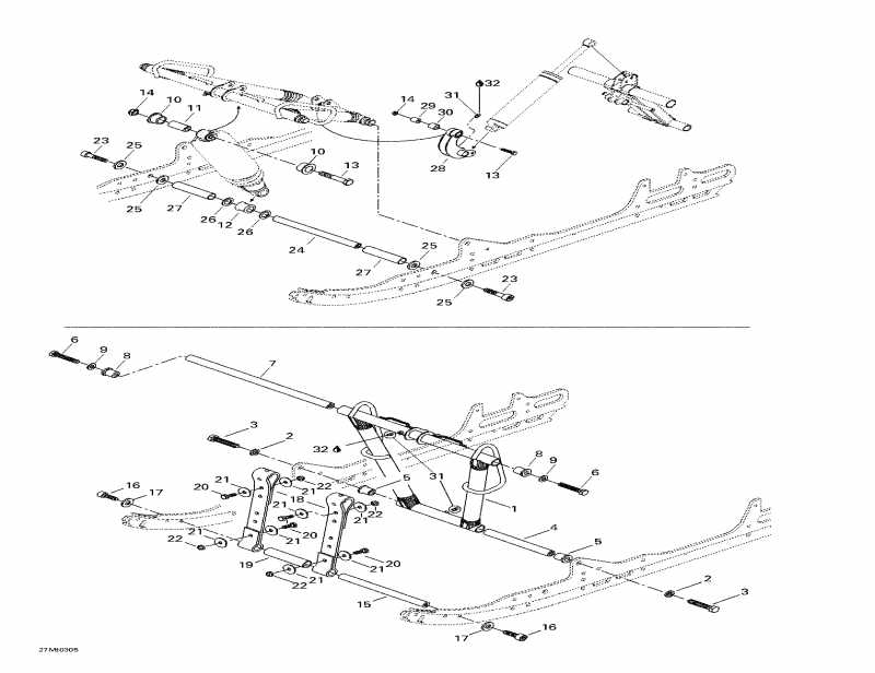  BRP SkiDoo  Grand Touring SE 800 SDI, 2003 - Front Arm