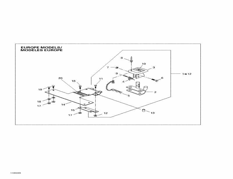  Skidoo Grand Touring SE 800 SDI, 2003  - Hitch (europe)