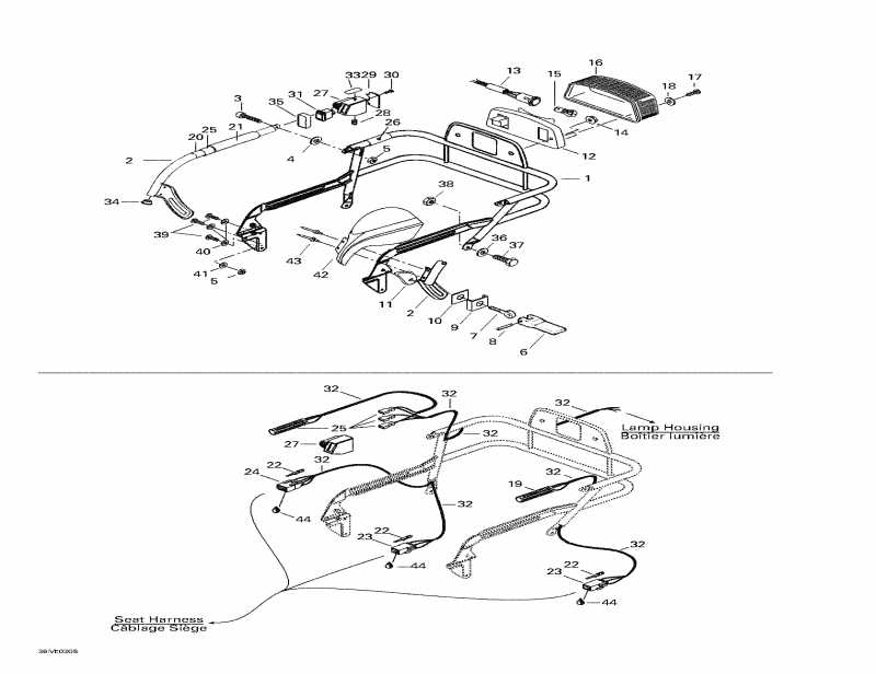  SkiDoo  Grand Touring SE 800 SDI, 2003 - Luggage Rack