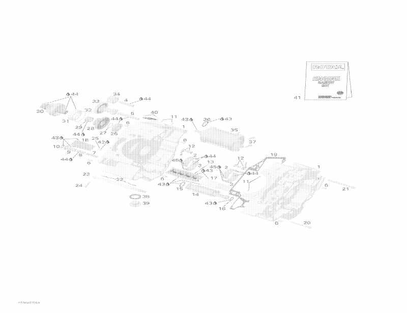 �������� Skidoo Grand Touring V-1000, 2003 ������ - Crankcase