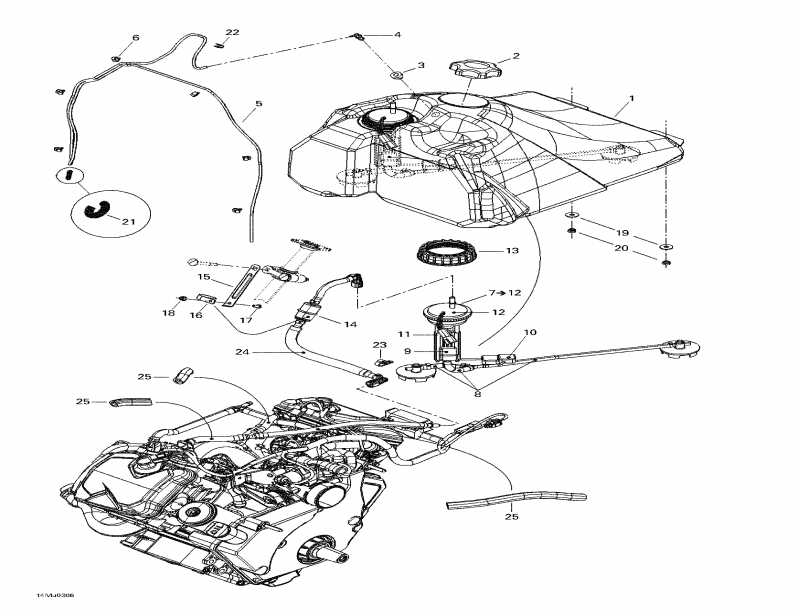  SkiDoo Grand Touring V-1000, 2003 - Fuel System