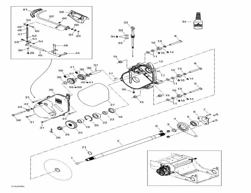 Skidoo Grand Touring V-1000, 2003 - Chaincase And Countershaft