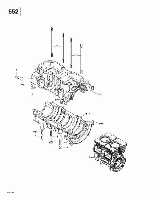  - Crankcase (552)