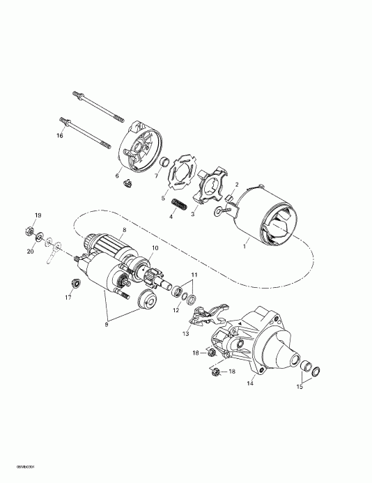  BRP SkiDoo Legend 380F/550F, 2003  - Electric Starter