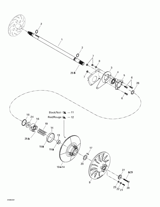  Legend 380F/550F, 2003 - Driven Pulley