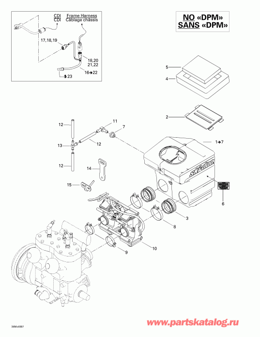  Skidoo Legend 500/600/700, 2003  - Air   System
