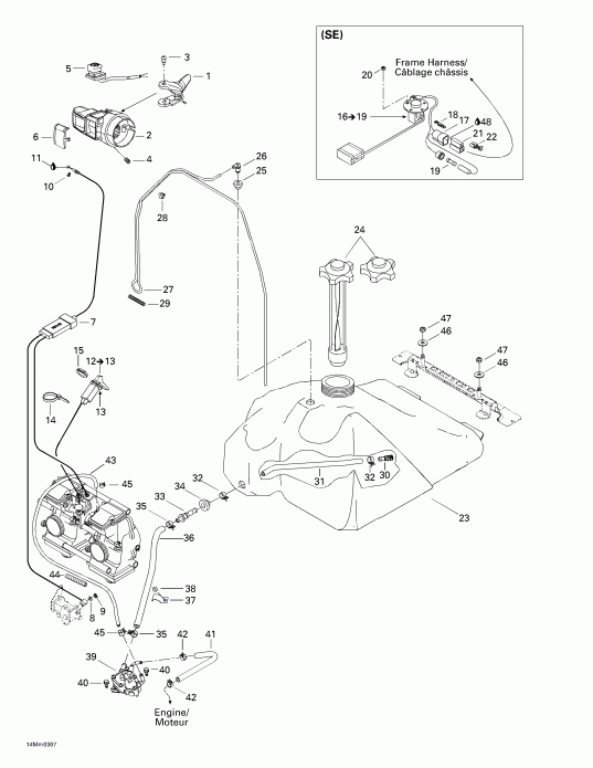  ski-doo Legend 500/600/700, 2003 - Fuel System