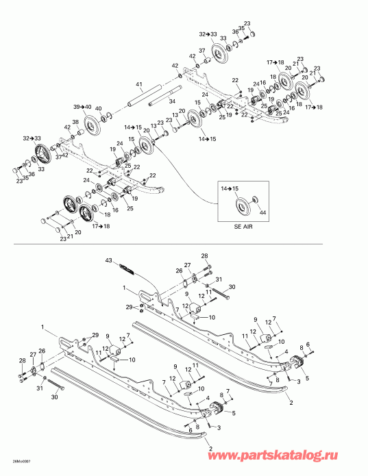 snowmobile BRP SkiDoo ����������� Legend 500/600/700, 2003 - ������ ��������