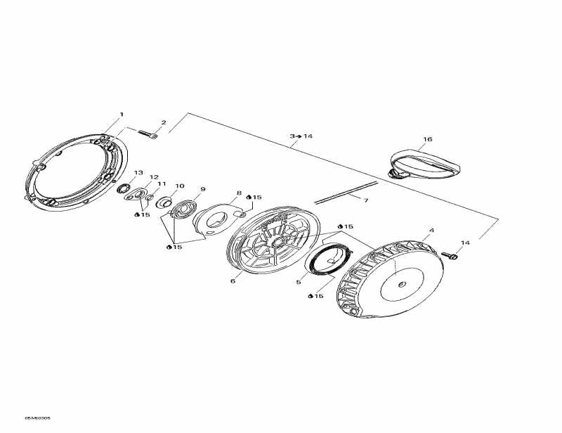 snowmobile  Legend SE 800 SDI, 2003 - Rewind Starter