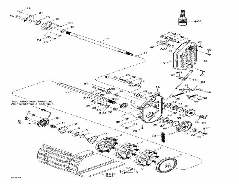 snowmobile  Legend SE 800 SDI, 2003 - Chaincase And Countershaft