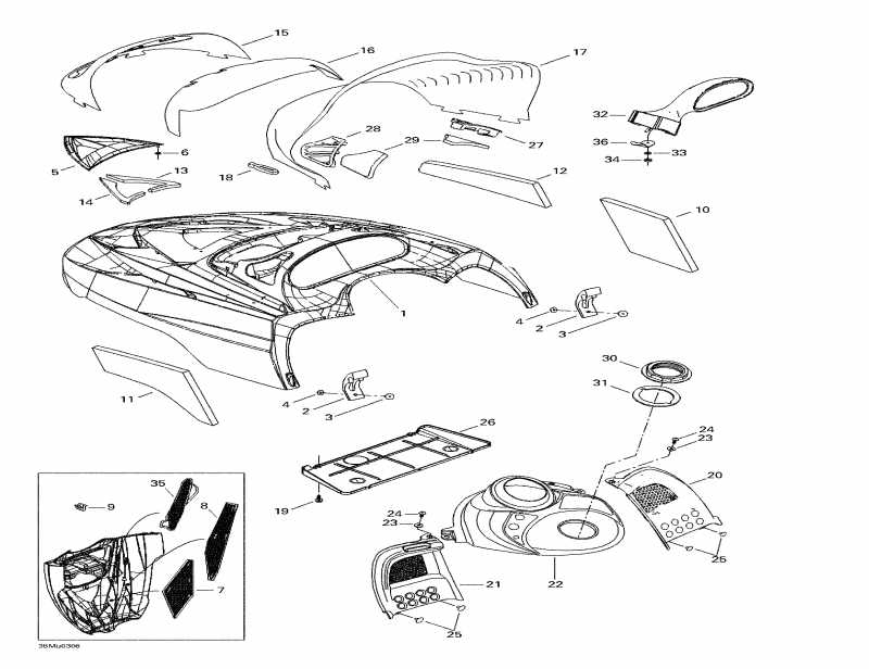 snowmobile - Cab, Console