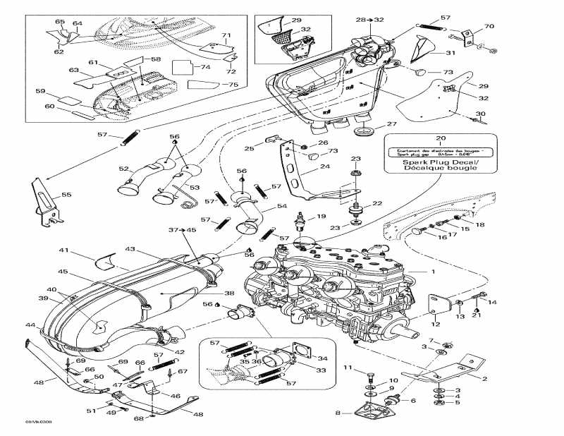  BRP  Mach Z, 2003 -  Sport  Muffler