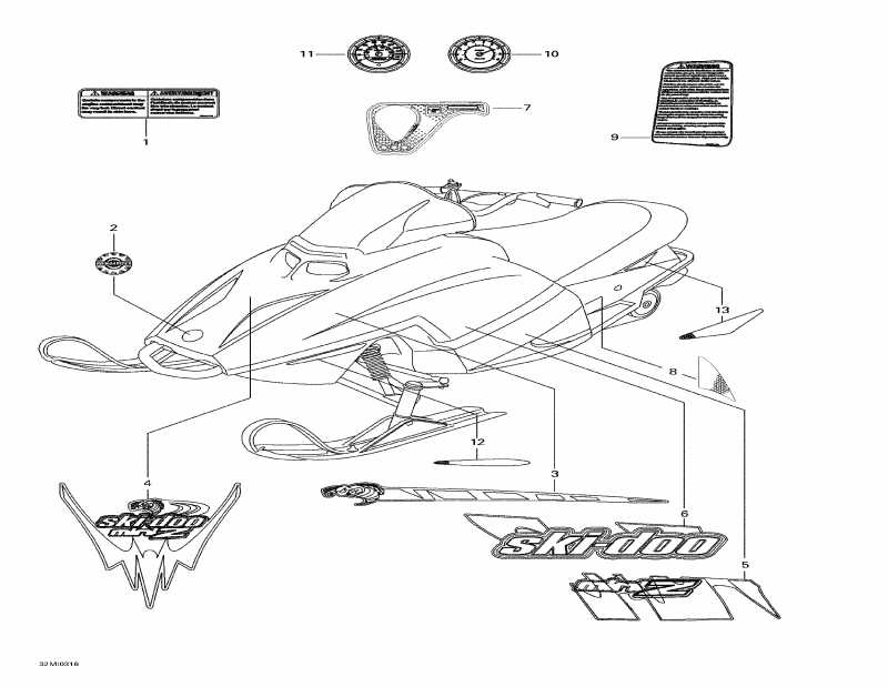 snowmobile Skidoo - 