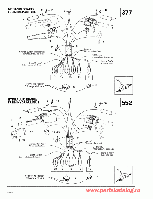 SkiDoo MX Z 380 F/550 F, 2003  -   System
