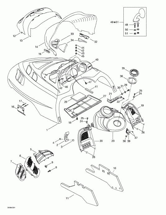   MX Z 380 F/550 F, 2003 - Cab, Console