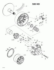 05-   (593 Ho) (05- Drive Pulley (593 Ho))